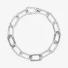 100% 925 Sterling Zilver ME Link Chain Armband voor Vrouwen Mode-sieraden Valentijnsdag Gift2688