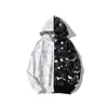 mens zip hoodie blanc complet