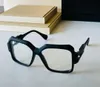 Vintage Black Gold Square -glasögon Frame Clear Lens 623 Hip Hop Glasögon för män Kvinnor Fashion Solglasögon Ramar Eglasögon med låda