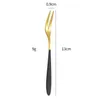 Fruit Fork Stainless Steel Pastry Toothpick Multiple Use Snack Cake Dessert Forks Cafeteria Home Flatware Party Utensils