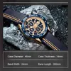 Naviforce Sport Zegarki dla Mężczyzn Luksusowa Marka Niebieski Wojskowy Prawdziwej Skóry Zegarek Wrist Man Clock Moda Chronograph Wristwatch 210804