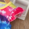 2021 nieuwe zomer baby meisje jurk peuter kleding prinses feestjurken voor meisjes kinderen kleding regenboog kinderen jurken voor meisjes q0716
