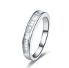 Solid Platinum PT950 0.5 Carat Real Diamond Engagement Wedding Band Ring Never Fade Brilliant Excellent Quality