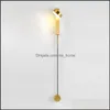 Wall Lamp Home Deco El Supplies & Garden Led Gold Rotation Adjustment Light For Living Room Modern Stair Aisle Bedroom Bedside Indoor Decor