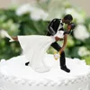 Décorations de gâteau de mariage, Figurine afro-américaine, décoration du moment le plus heureux, autres fournitures de fête pour événements 47063367324949