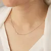 Halsband Anpassade i sidled inledande bokstav Personligt rostfritt stål Guldfärg Halsband Kvinnans smycken Jubileumsgåva