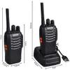 Radios de communication sans fil, Baofeng Walkie Talkie 888S Rechargeable longue portée pluie imperméable, haut-parleurs avec micro, interphone distant pour les constructeurs, les gardes, etc.