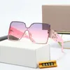 Design Marke Klassische Sonnenbrille UV Brillen Metall Gold Rahmen Brille Männer Frauen Spiegel Glas Objektiv Sonnenbrille