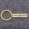 Keychains Bag Charm Key Tag Customized Name Can Be Engraved Anyone`s Keys Gift Jewelry Ornaments Keychain Specialised Gifts Oblong Keyring