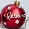 Bola inflable de Navidad de 60 CM, decoración de árbol de Navidad para jardín de casa al aire libre, bolas colgantes de gran tamaño, adornos de fiesta, juguetes de Navidad, accesorios, 10 orzuelos, elige G00JWD1