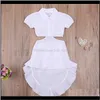 Vêtements pour bébés Bébé, enfants maternitéenfants portent une robe de taille à revers d'été jupe en queue d'aronde6M-5Y robes de filles livraison directe 2021 Eskd5