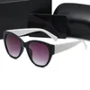 Lyx märke designer solglasögon mens kvinna solglasögon uv400 katt ögon ram retro mode goggle damer vintage solglasögon glasögon 5 färger med låda