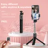 P40L Patented Bluetooth Selfie Stick Remote Control Tripod Mobile Phone Live Photo Stand Tripod Camera Beauty Selfie Stick Tools High Quality