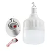 Nödlampor LED -campingljus USB -uppladdningsbar 20W 30W 40W 50W Portable Lamp 2 -lägen glödlampa för BBQ -vandring