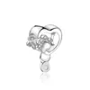 Fit Pandora Charm Bractele - европейские серебряные подвески змея бисер сердца кристалл эмаль подвеска DIY змеиная цепь для женщин браслет ожерелье ювелирные изделия