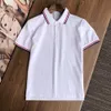 Marca de luxo masculina designer polo camiseta moda verão respirável manga curta lapela top casual