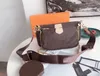 3 개 세트 가방 좋아하는 멀티 포 셰트 액세서리 여성 Crossbody 지갑 메신저 가방 핸드백 꽃 디자이너 어깨 레이디 가죽 가방 V001