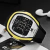 Orologi da polso a led digitale maschile sportivo orologio da polso cinghia silicone cinturino giallo orologio impermeabile di allarme impermeabile relogio maschilino