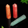 7~8cm*2cm Rough polished Quartz Pillar Art ornaments Energy stone Wand Healing Gemstone tower Natural Crystal point