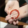 Charm Bracelets Jewelry Red Agate Pearl Bracelet Freshwater For Girlfriend And Mother Drop Delivery 2021 2Fanm