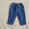 Jeans Ragazze Ragazzi Pantaloni lunghi Pantaloni 2021 Jean Inverno Autunno Plus Addensare Velluto Cotone Stretto Abbigliamento per bambini per bambini