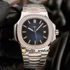 40mm 5713/1G-010 Orologi sportivi Cal.324 Orologio da uomo automatico 5713 Quadrante D-blu strutturato Bracciale in acciaio inossidabile con castone di diamanti Orologi da polso Hello_Watch