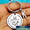 Crianças chaveiro para minha filha filho letras keychain diy bolsa keyring carro acessórios família crianças de aço inoxidável jóias presentes