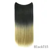 24 pollici Ombre Color Loop Micro Ring Estensioni dei capelli Onda diritta Linea di pesce sintetico Fasci di trama MW8006B7695999