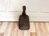 Men Luxurys Designers Day Packs Bags leather handbag color plaid splicing compact and comfortable men's shoulder bag2873