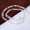 Collier homme 8MM 20 '' 50cm mode 925 chaîne de bijoux en argent pour femmes qualité masculine