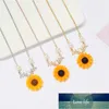 Moda girasol gargantilla collar para mujer linda flor perla colgante dama niñas fiesta joyería accesorios regalo nuevo encanto precio de fábrica experto diseño calidad