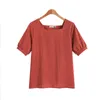 Summer Fashion Red Tee Shirts Cotton Shirt Women Tops graphic tees blusas 3871 50 210417