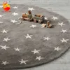 Morandi style round starry sky carpet area fashion home living room children's decoration 210928