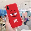 Cute candy Cartoon Chocolate Beans Phone Case For iphone 13 12 mini 11 Pro X XS MAX XR 7 8 Plus SE2 M m Silicone Soft Cover Coque5938118