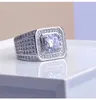 Ring Hing Hip Hop Jewelry Zircon Iced Out Rings Full Gemstones Men Mend Wedding Bank Jewelry4881757