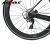 Airwolf 700 * 42C Karbon Fiber Çakıl Bisiklet Komple Yol Cyclocross Bisiklet 49/52/54 / 56/58 CM Shimano R8070 DI2 GROPUSET Için Tamamen Dahili Kablolama Bisikletleri