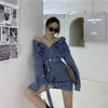 Style coréen ceintures robe Sexy femmes hors épaule col en V à manches longues robes d'été vêtements décontractés 622J 210420