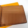 2021 brand wallet luxury -selling design card holder bag fashion simple coin purse designer men's leather short Holders wi270V