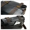 Mannen Lederen Messenger Bags Cross Body Business PU Casual Document Single Shoulder Black Bag voor Mannelijk