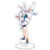 Keychains Anime Hololive Vtuber akryl USADA Pekora Uruha Rushia Hosimati Suisei Inugami Korone Bags Stand Model Figure Fans KeyC5143982