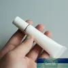 20 Stück leere weiße Tube 10 ml tragbare Reisetube Spirale flache Kappe Schlauch Lotion Flasche Kosmetikbehälter1