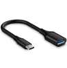 USB-C Adapter Man till USB3.0 USB2.0 Kvinna AF Metal Converter Type-C Data Sync OTG Cable för Samsung Xiaomi Huawei