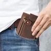 wholeSlae men's short wallets cowhide Leather Zipperバックル多機能コイン財布高品質の本物の革の財布7212