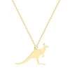 Choker Chokers Style 2023 Concise And Fashionable Animal Kangaroo Jewelry Necklace Stainless Steel Wholesale Supply DYDS001 Bloo22