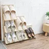 Kläder garderob förvaring kreativ plast enkla sko rack multifunktion hem vardagsrum kan staplas med flera lager rymddörr liten