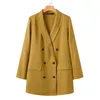 ZANZEA – blazer croisé élégant pour femmes, manteaux à manches longues, vêtements d'extérieur à boutons, pardessus à boutons, automne 2021, S- X0721