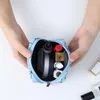 Portabel multifunktionella sanitära padsäckar mini pu vattentät återanvändbar kosmetisk väska kvinnor läppstift makeup organisator fall