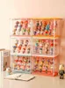 Caixa de armazenamento de brinquedo Anime figura titular de plástico armário gabinete kit de garagem boneca case para casa decoração recipiente de desktop 211102