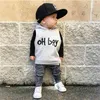 Baby Boy Girls Winter Clothing Suit quotoh Boyquot Casual Long Sleeve Sweater Pants Boys 2st Class Set 2108041265906