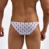 Mäns Badkläder Half-Hip Mesh Mens Swim Briefs Bikini Sexiga Swimming Trunks För Man Transparent Baddräkt Strand Shorts Gay Desmiit 2021